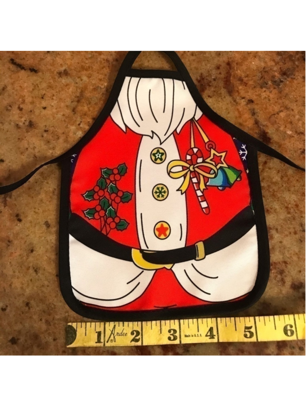 CHRISTMAS WINE APRON - Picture 2 of 3